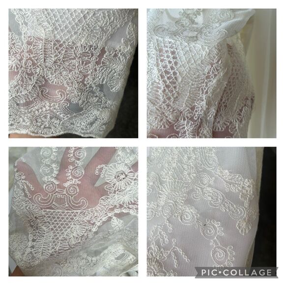 NWT Women’s Cold Should Round Neck Embroidery Dress-Glam Size Small #364 - Picture 7 of 12